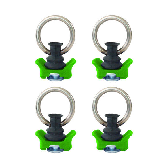 Single Stud Anchor Track Fitting: Set of 4 - 2500 lbs Load Capacity