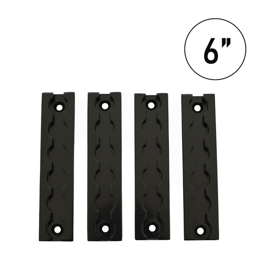 UltimateSecure 6-Inch Aluminum Tracks: Set of 4 - 1600 lbs Load Capacity