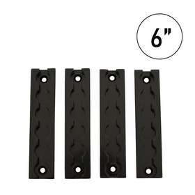 Buy black-finish MaxSecure 6-Inch Aluminum Logistic Tracks: Set of 4 - 2200 lbs Load Capacity