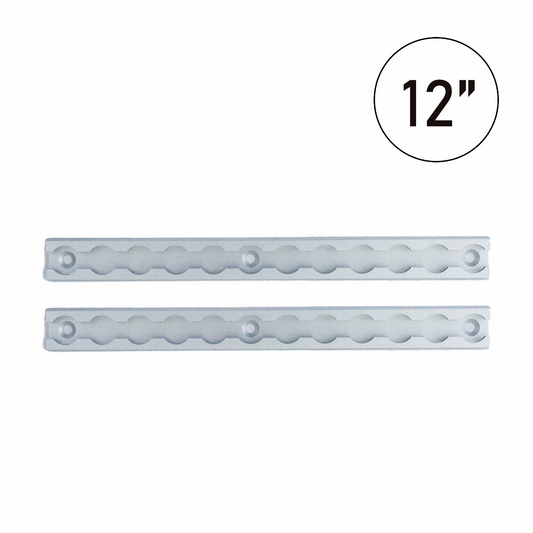 UltimateSecure 1-Foot Aluminum Tracks: Set of 2 - 1600 lbs Load Capacity