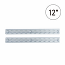 MaxSecure 1-Foot Aluminum Logistic Tracks: Set of 2 - 2200 lbs Load Capacity-1