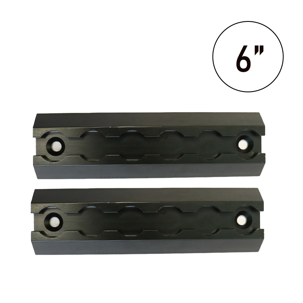 PrecisionEdge 6-Inch Aluminum Logistic Tracks: Set of 2 - 2200 lbs Load Capacity