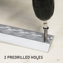 PrecisionEdge 6-Inch Aluminum Logistic Tracks: Set of 2 - 2200 lbs Load Capacity-6