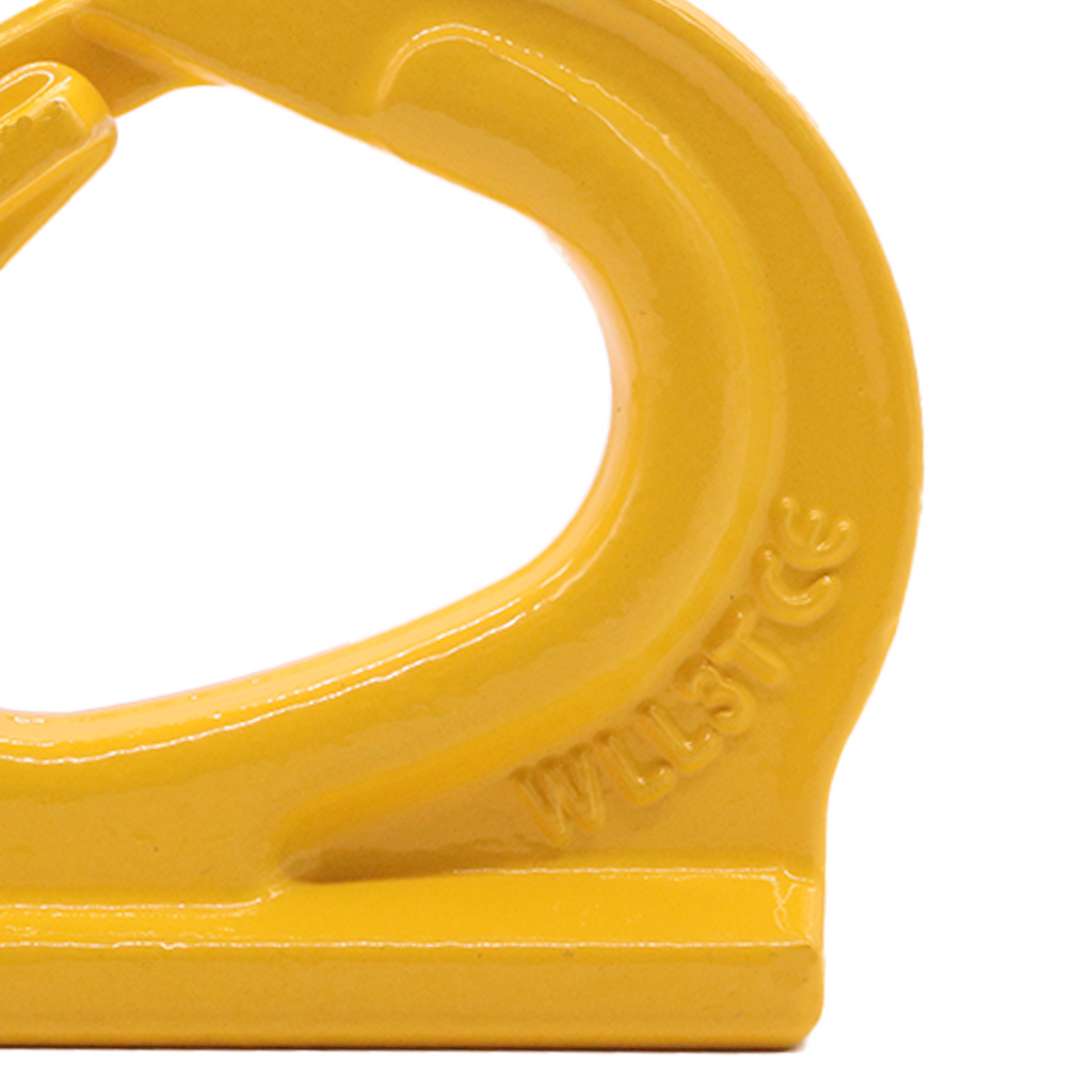 Heavy-Duty 3-Ton Weld-On Forged Anchor Hooks with Safety Latch - G80 Construction