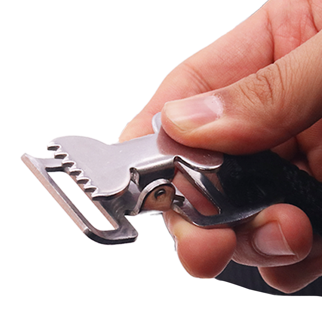 Stainless Steel 1" Quick-Release Alligator Buckle Tie-Down