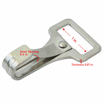 Premium Wall Snap Hook: Nickel-Plated Reliability for Secure Tent Tie-Downs - 0