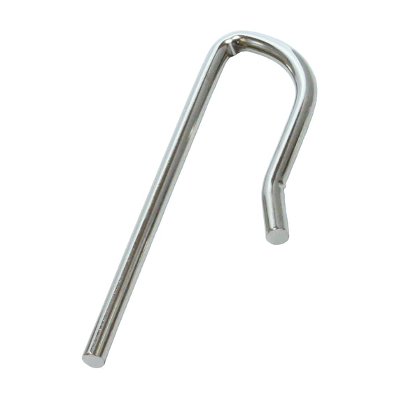 3.6" Heavy-Duty Steel J-Pin Ground Anchor: High-Tensile Steel Perimeter & Tent Stake