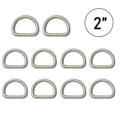 Ultimate 10-Pack Nickel-Plated D Rings: Versatile Anchors for Any Tie-Down Application