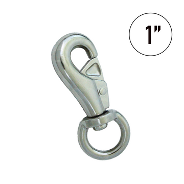 1" Swivel Eye Snap Hook: Effortless Tenting with 360° Rotation