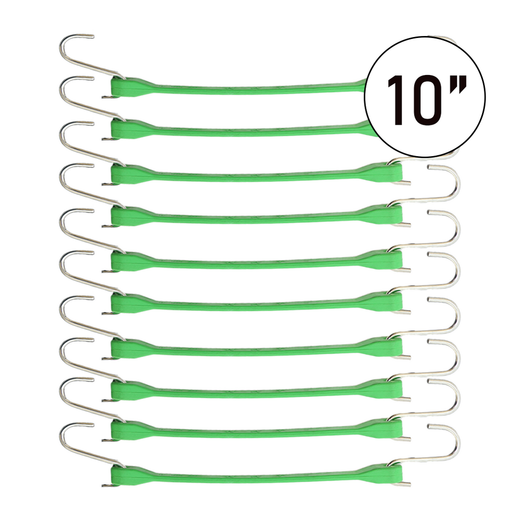 Boxer ColorCode Green 10" Tarp Strap Set of 10: Organize with Ease, Secure with Confidence