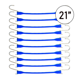 Boxer ColorCode Blue 21" Tarp Strap Set of 10: Organize with Ease, Secure with Confidence