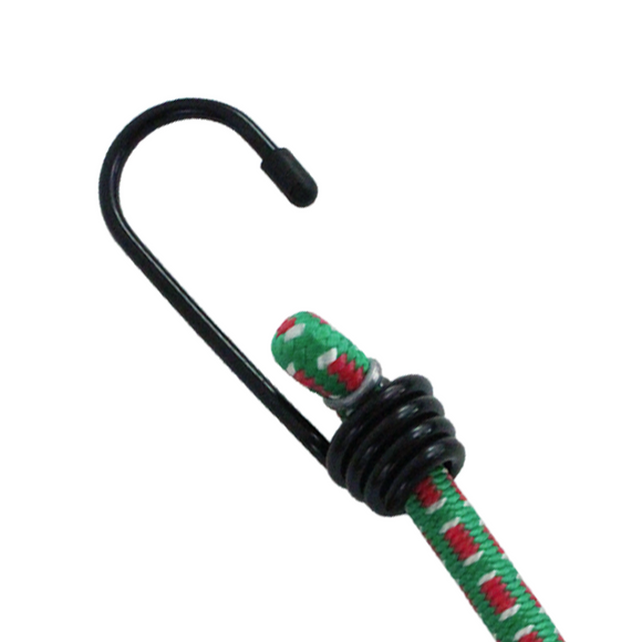 3/8" Bulk Bungee Cord Kit – 250 Ft Elastic Shock Cord Roll with 10 Heavy-Duty Bungee Hooks