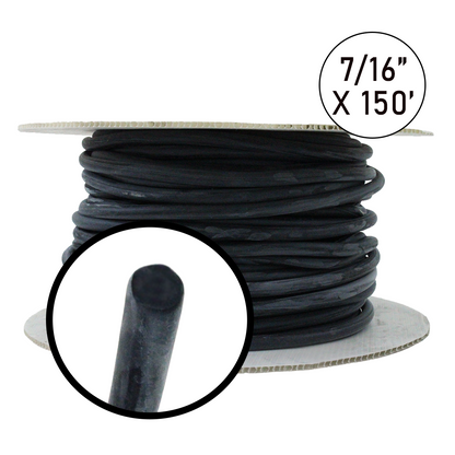 7/16" x 150' Solid Core Rubber Rope Roll: Customizable Length for Versatile Tie-Down Applications