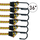 6-Piece 8mm Bungee Cord Set with Steel Core Hooks-1