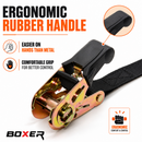 1” Rubber Handle Ratchet Endless Tie Down Straps - 1,500 lbs Break Strength – Available in 10’, 20’ & 30’ Lengths-5