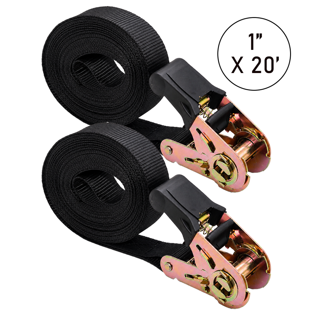1” Rubber Handle Ratchet Endless Tie Down Straps - 1,500 lbs Break Strength – Available in 10’, 20’ & 30’ Lengths