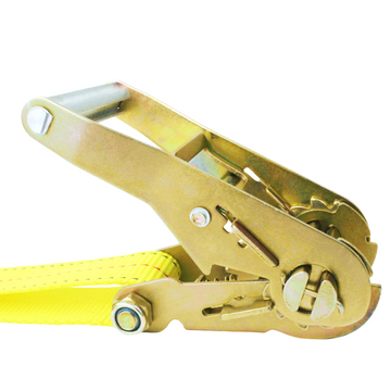 Boxer 2" Heavy-Duty Ratchet Strap - Flat Snap Hooks with Safety Latches - USA Assembled - 10,000 lb BS - Wide Handle Ratchet - 0