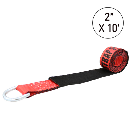 Heavy Duty Pro Red Lasso Straps - 10,000 lbs. Break Strength