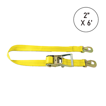 Buy yellow Boxer Tire Pro FlexGrip 2" x 6' Tire Holder with Flat Snap Hooks