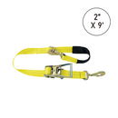 Boxer TirePro Premium 2" x 9' Combination Tie-Back Strap Tire Holder with Twist Snap Hooks-4