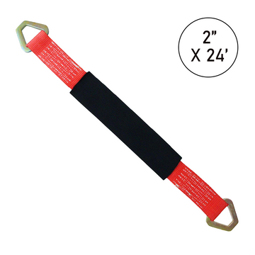ProAxle Straps Set of 4: Precision-Length 24" Axle Straps in Vibrant Colors