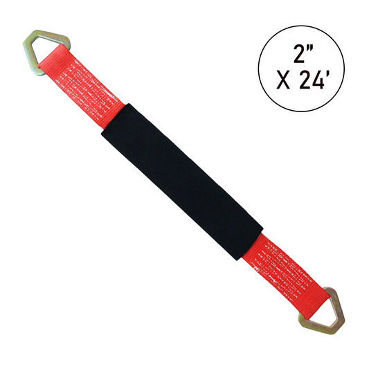 ProAxle Straps Set of 4: Precision-Length 24" Axle Straps in Vibrant Colors