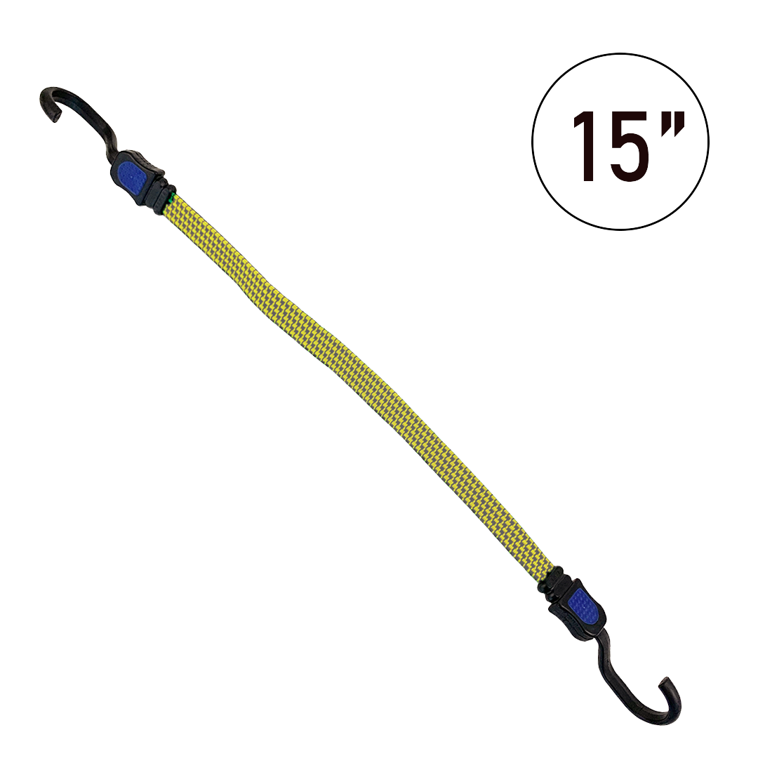 Flat Bungee Cord with Steel Core Hooks
