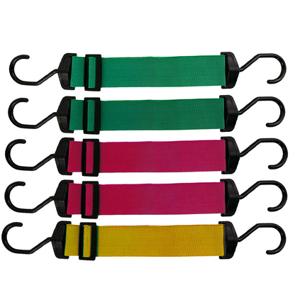 Flexi-Grip 5-Pack Adjustable Bungee Cord Set: Tailored Strength for Every Job