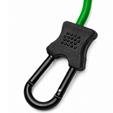 Multi-Colored Carabiner Elastic Cord with 8mm Hooks in Various Lengths - 0