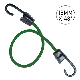 Multi-Colored Carabiner Elastic Cord with 8mm and 18mm Hooks in Various Lengths