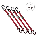 Boxer 1" x 9' Cam Buckle Tie Down with S Hooks - 1500lbs Break Strength, Vibrant Colors Options, California Crafted Confidence-1