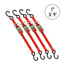 Boxer 1" x 9' Ratchet Tie Down with S Hooks - 3000lb Break Strength, Vibrant Colors Options, California Crafted Confidence-5