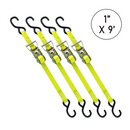 Boxer 1" x 9' Ratchet Tie Down with S Hooks - 3000lb Break Strength, Vibrant Colors Options, California Crafted Confidence-8