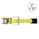 Boxer 2" Ratchet Short End Replacement Fixed End Strap with Flat Hook-1