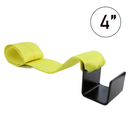 4" x 5' Roll-Off Container Straps 24,000lbs with Extra Large Flat Hook and Sewn Loop End-1