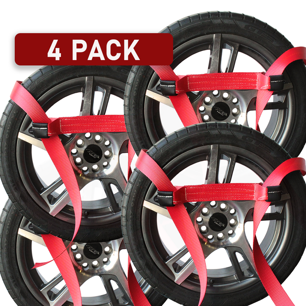 Boxer 8-Point Roll Back Vehicle Tie-Down Kit with G70 Chain Extensions - Set of 4