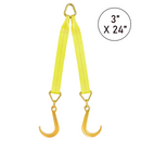 Boxer V-Flex TitanHook Precision V-Bridle Strap with 8" Forged Towing J Hook-1