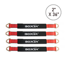 VersaGrip ProAxle Straps Set of 4: Precision-Length Towing Axle Straps in Rouge (24" and 36")-6