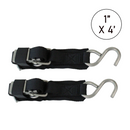Boxer NauticalGuard Pro 4' Marine Transom Tie Down Straps - Set of 2-1
