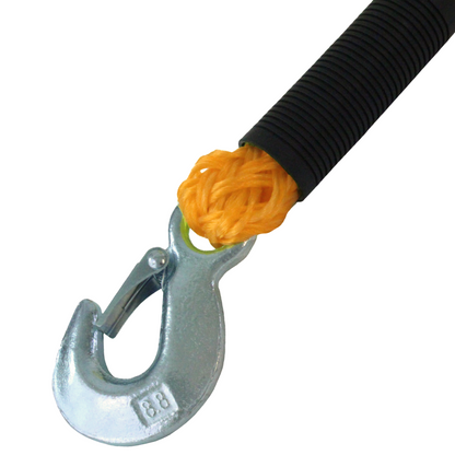 5/8" x 14' Braided Tow Rope with Safety Hooks: 2266 lbs Strength for Reliable Towing