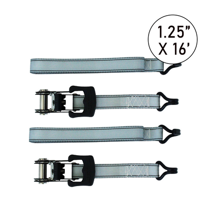 Boxer Ultimate SecureLoad 2500: Heavy-Duty Ratchet Tie Downs with Double J Hooks