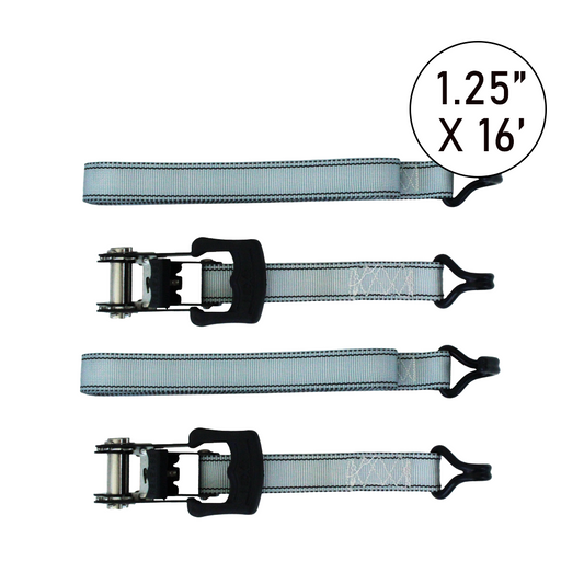 Boxer Ultimate SecureLoad 2500: Heavy-Duty Ratchet Tie Downs with Double J Hooks