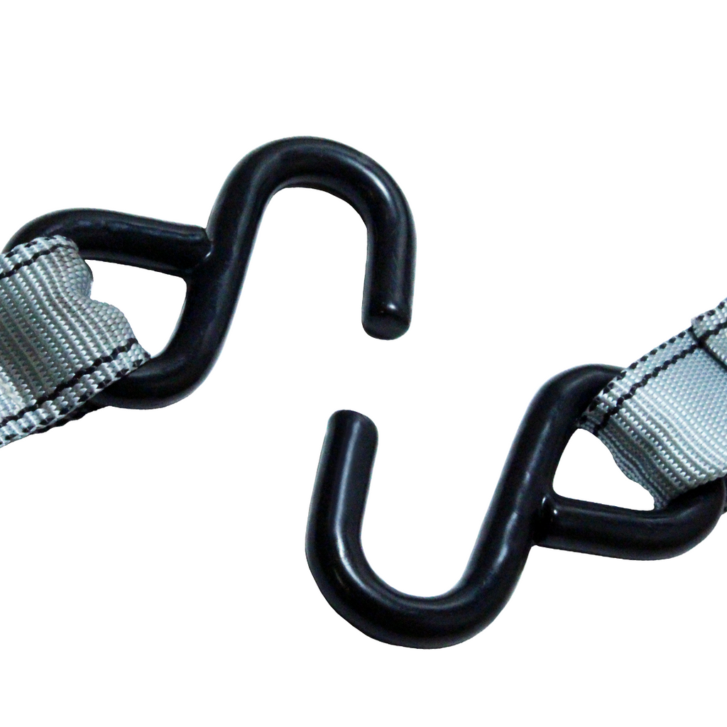 Boxer UltraGrip 1 1/4" x 16' Heavy-Duty Ratchet Tie Downs with S Hooks