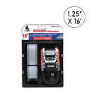 Boxer SwiftSecure Quick Release Ratchet Tie Down with J Hooks (1 1/4" x 16') - 2500 lbs Breaking Strength-1