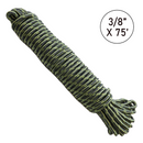 Ultra-Durable 3/8" x 75' Polypropylene Truck Rope: 750 lbs Breaking Strength, 250 lbs Working Load Limit, Diamond Braided Construction-1