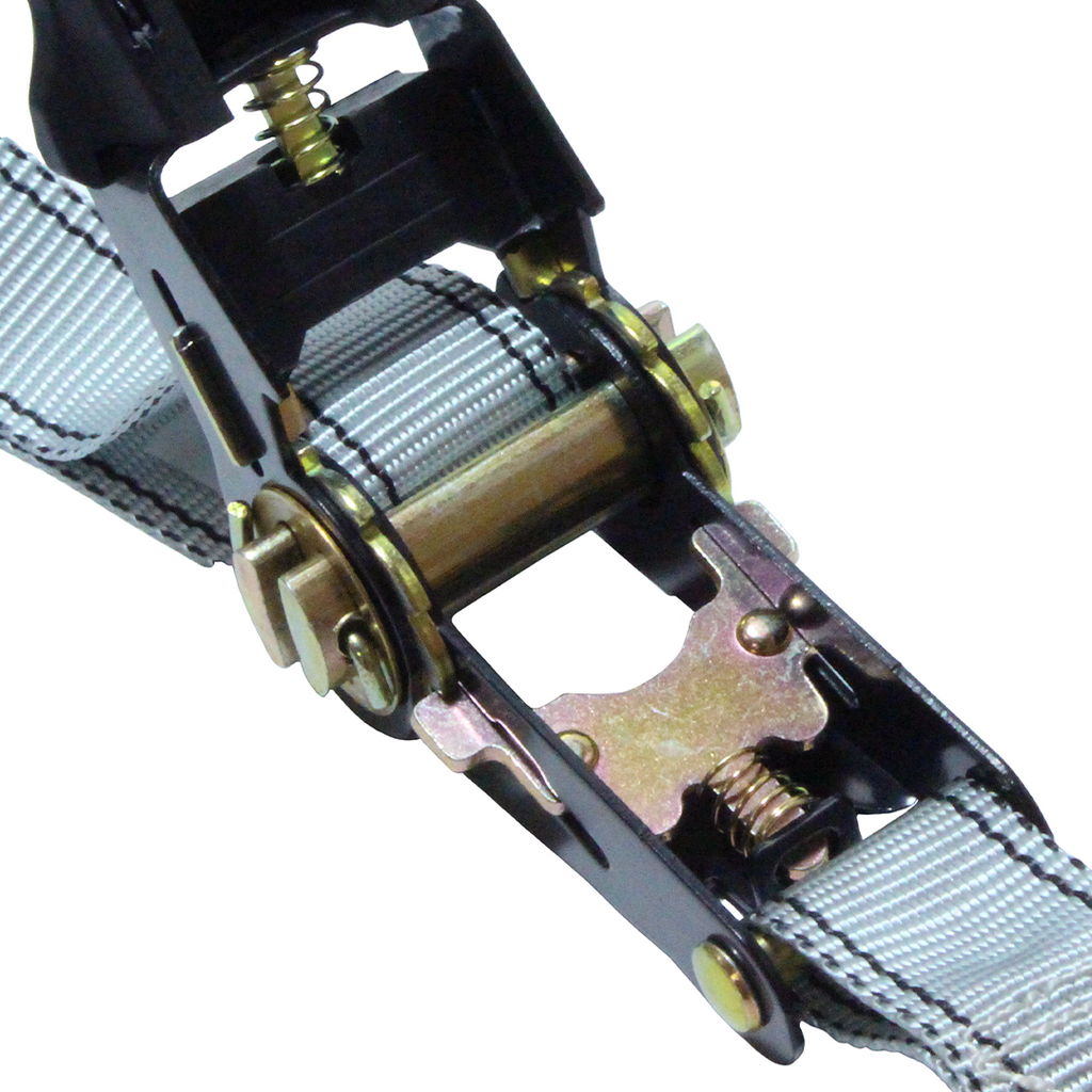 Boxer ProSecure 1" x 8' Ratchet Tie Down Kit with Coated S Hooks - 1500 lbs Breaking Strength