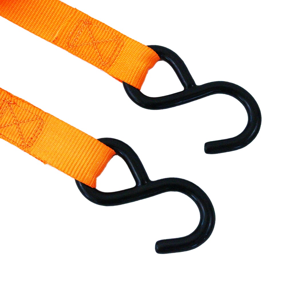 Boxer Universal 1" x 12' Cam Buckle Tie Down with S Hooks - 1000 lbs Breaking Strength