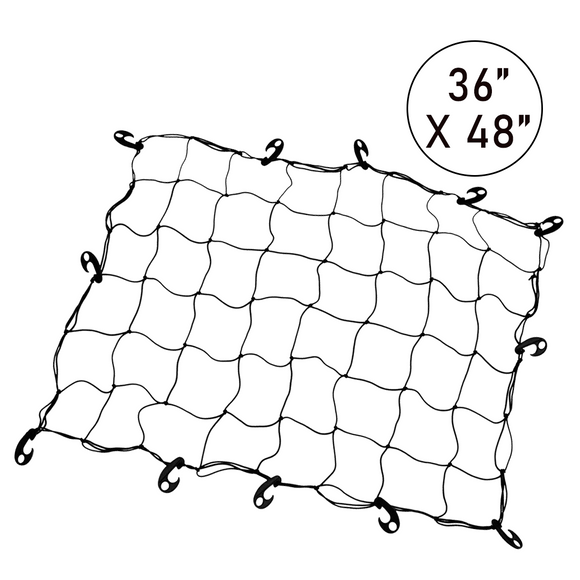 Boxer MegaFlex Cargo Net: 36" x 48" with 12 Adjustable Hooks