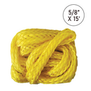 5/8" x 15' Braided Tow Rope with Safety Hooks: 6,000 lbs Strength for Reliable Towing-1