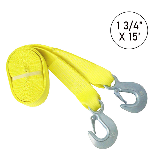PowerTow 1 3/4" x 15' Tow Strap: Maximum Strength for Safe Towing